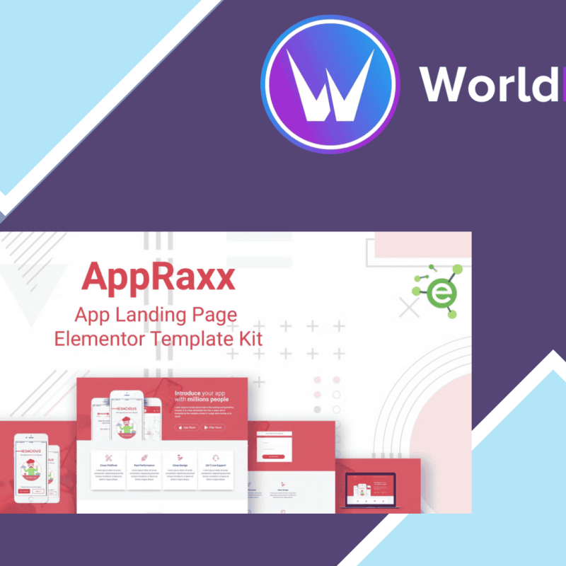 AppRaxx App Landing Page Elementor Template Kit431556.png