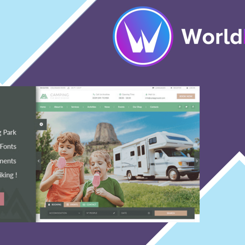 Camping Village WordPress Theme125693.png