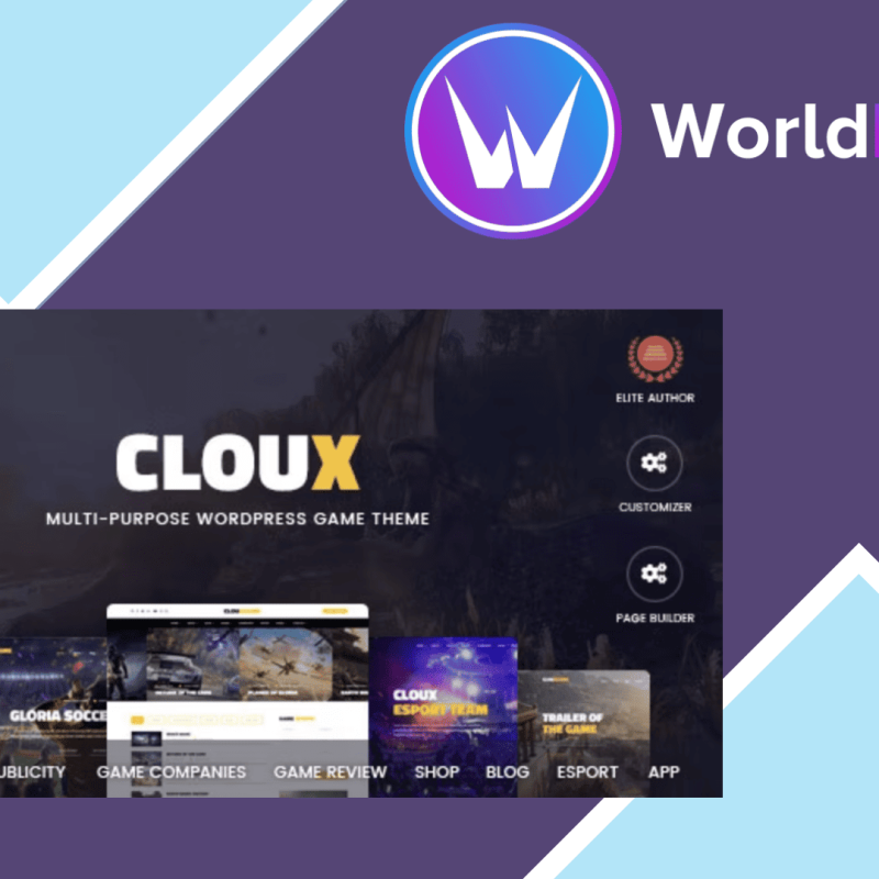 Cloux Game and Gaming WordPress Theme433615.png