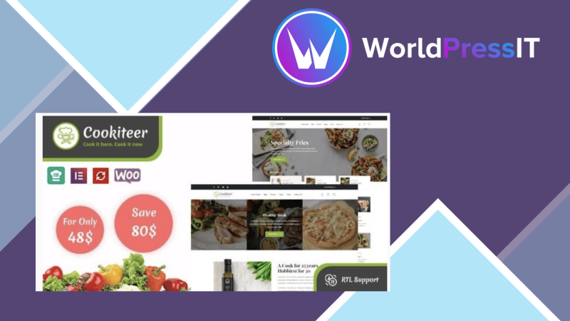 Cookiteer Food and Recipe WordPress Theme435691.png