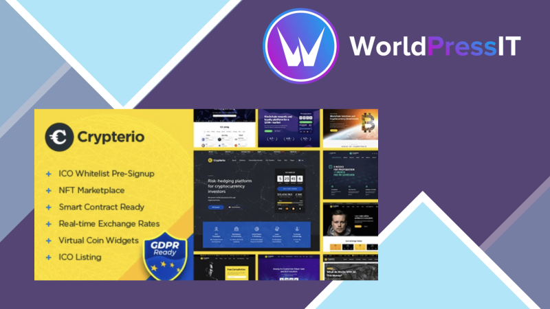 Crypterio NFT and Crypto Landing Page WordPress Theme448494.png