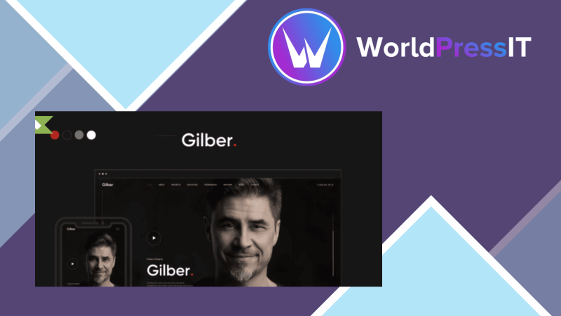 Gilber Personal CVResume WordPress Theme433520.png