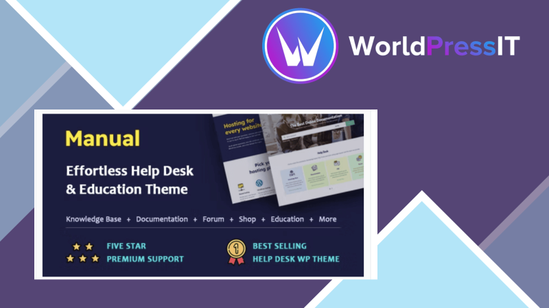 Manual Documentation Knowledge Base and Education WordPress Theme434036.png