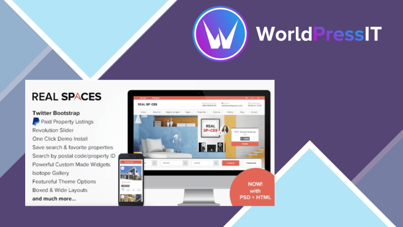 Real Spaces WordPress Properties Directory Theme433510.png