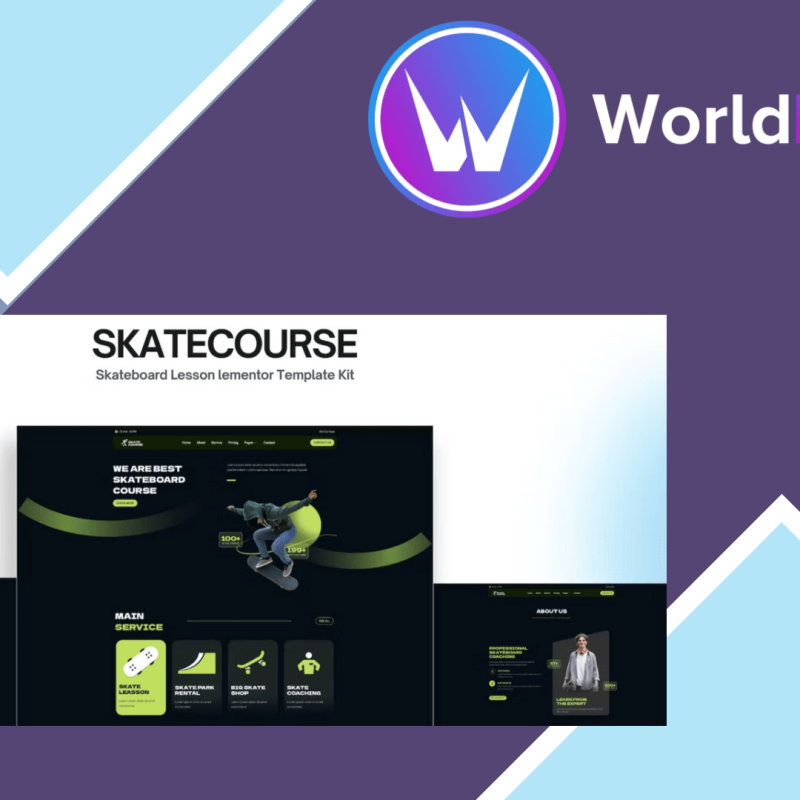 Skatecourse – Skateboard Lesson Elementor Kit445101.png